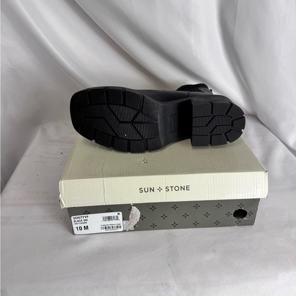 Sun + Stone Women's‎ Black Ankle Boots - Picture 4 of 5